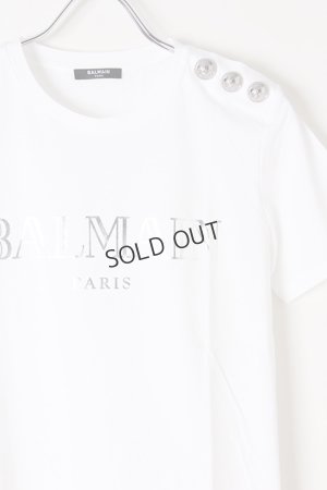 画像2: {SOLD}BALMAIN バルマン BF1 T-SHIRTS SS 3 BTN METALLIC LOGO{0111350I366-GAC-BJS}