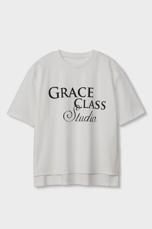 画像2: グレースコンチネンタル｜GRACE CONTINENTAL グレースクラス GRACE CLASS レタードシルケットTシャツ{-BDA}