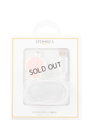 画像1: {SOLD}IPHORIA アイフォリア Lightning Cable for Apple -glow in the dark！-Seashell【充電ケーブル】{-AIA}