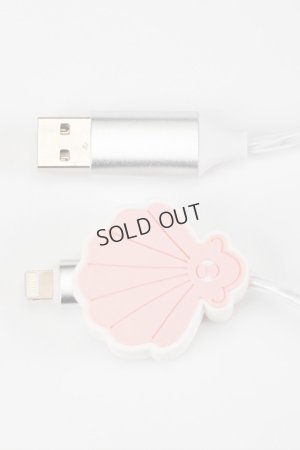 画像2: {SOLD}IPHORIA アイフォリア Lightning Cable for Apple -glow in the dark！-Seashell【充電ケーブル】{-AIA}