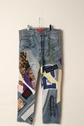 guernika ゲルニカ Dnim Pants (Mixed Media){-BDA}