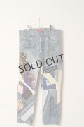 guernika ゲルニカ Denim Pants (Mixed Media){-BDA}