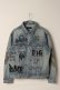 画像1: guernika ゲルニカ Graffiti Paint Denim Jacket{-BDA} (1)