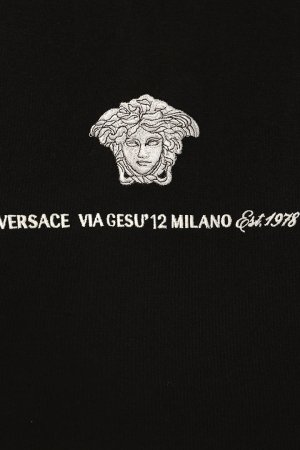 画像3: VERSACE ヴェルサーチ 刺繍入り メドゥーサ ミラノ Tシャツ{1013302-1A11054_1B000-BDA}