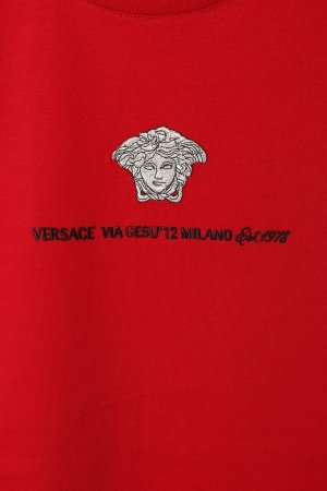 画像3: VERSACE ヴェルサーチ 刺繍入り メドゥーサ ミラノ Tシャツ{1013302-1A11054_1RB30-BDA}