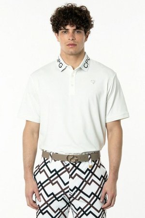 画像1: 【 30%OFF セール｜33,000円→23,100円】 CPG GOLF シーピージーゴルフ 衿ロゴポロSS（ショートスリーブ）{-BDS}