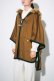 画像2: グレースコンチネンタル｜GRACE CONTINENTAL グレースクラス GRACE CLASS ファーフードwoolポンチョ{0221484536-21BRW-BAA}