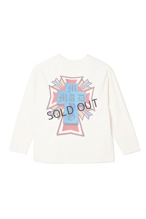 画像1: {SOLD}MAYO メイヨー MAYO CROSS Embroidery Raglan Long Sleeve Tee{-BCA}