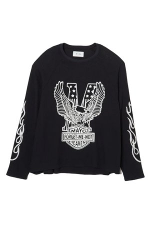 画像1: MAYO メイヨー EAGLE EMBROIDERY THERMAL LONG SLEEVE TEE{-BDA}