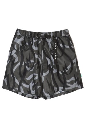 画像1: MAYO メイヨー THUNDER TRIBAL CAMO NYLON SHORTS{-BES}