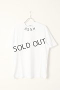 {SOLD}MSGM エムエスジーエム ブラッシュストローク ロゴTシャツ{-BCS}