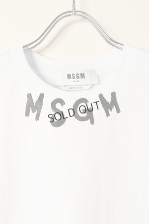 画像2: {SOLD}MSGM エムエスジーエム ブラッシュストローク ロゴTシャツ{-BCS}