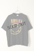 {SOLD}Vintage NIRVANA EURO BOOTLEG SMILE TEE{-BAA}