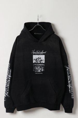 画像1: a good bad influence アグッドバッドインフルエンス MAKE MOSH NOT WAR HOODIE{-BES}