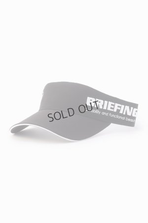 画像1: {SOLD}ブリーフィング ゴルフ BRIEFING MENS ROUND LOGO VISOR{-BDA}