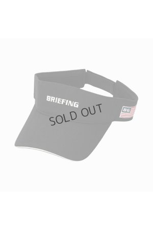 画像1: {SOLD}ブリーフィング ゴルフ BRIEFING MENS WASHED VISOR{-BDS}