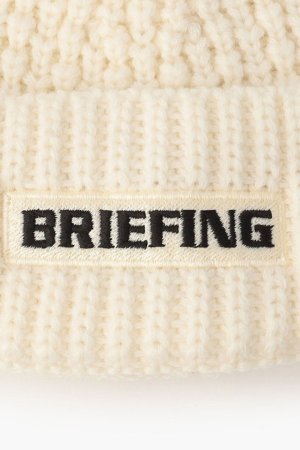 画像2: ブリーフィング ゴルフ BRIEFING WR WOOL KNIT PATCH LOGO BEANIE{-BDA}