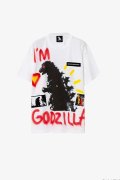 guernika ゲルニカ 【ゴジラ collaboration with guernika】 Paint T shirt / Godzilla{-BDA}