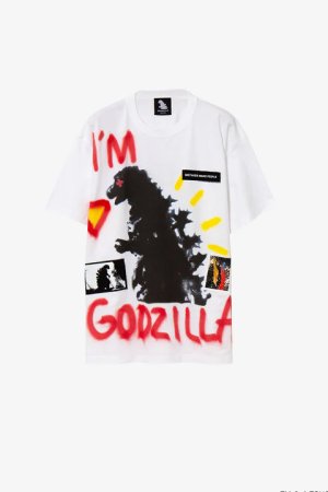 画像1: guernika ゲルニカ 【ゴジラ collaboration with guernika】 Paint T shirt / Godzilla{-BDA}