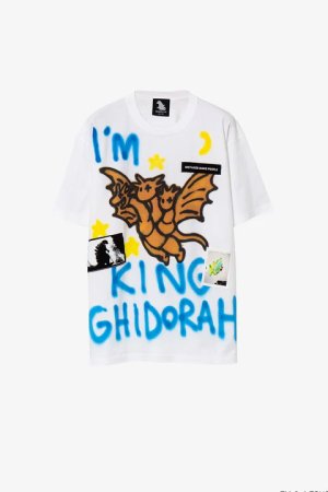 画像1: guernika ゲルニカ 【ゴジラ collaboration with guernika】 Paint T shirt / King Ghidorah{-BDA}