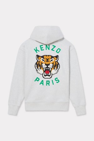 画像1: KENZO ケンゾー Lucky Tiger' エンブロイダリー オーバーサイズ フーディー ユニセックス{-BDA}