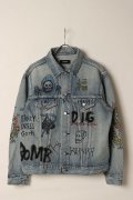 guernika ゲルニカ Graffiti Paint Denim Jacket{-BDA}