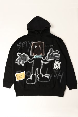 画像1: guernika ゲルニカ Paint Hoodie{-BDA}