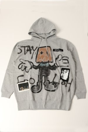 画像1: guernika ゲルニカ Paint Hoodie{-BDA}