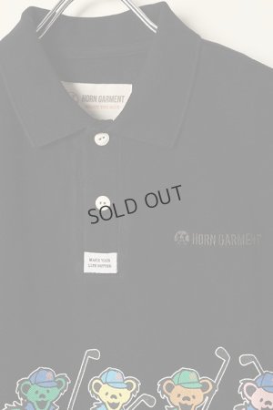 画像2: {SOLD}HORN GARMENT ホーンガーメント Swing Bears Polo{HVM-2C-AP34-BLK-BBA}