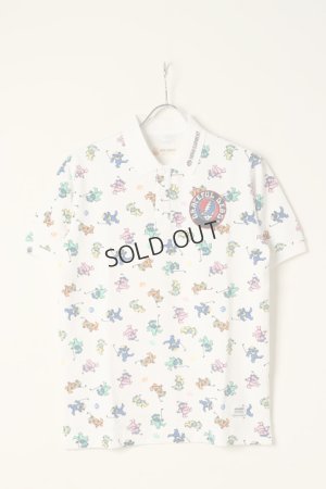 画像1: {SOLD}HORN GARMENT ホーンガーメント Swing Bears Patterned Polo | MEN{HVM-2C-AP35-WHT-BBA}