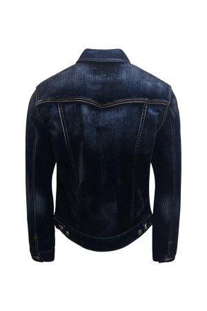 画像2: Cout De La Liberte コート デ ラ リベルテ Johnny-Stretch Suede Denim Trucker Jacket{-BDA}