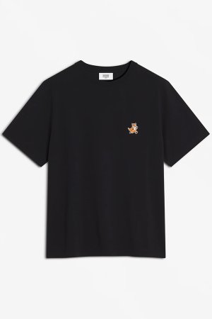 画像1: MAISON KITSUNE メゾンキツネ スピーディ フォックス パッチ コンフォート Tシャツ{-BES}