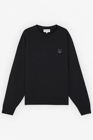 画像1: MAISON KITSUNE メゾンキツネ ボールド フォックスヘッド パッチ オーバーサイズ スウェットシャツ{-BDA}