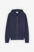 MAISON KITSUNE メゾンキツネ ボールド フォックスヘッド パッチ コンフォート ジップ パーカー{-BDA}