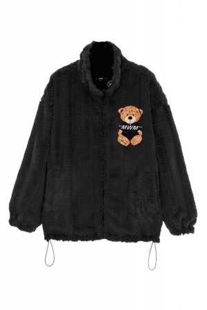 画像1: MOD WAVE MOVEMENT モッドウェイブムーブメント REVERSIBLE TEDDY COAT{-BDA}