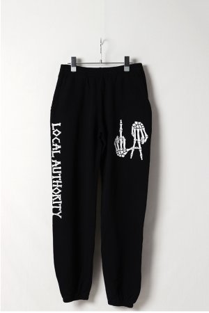 画像1: LOCAL AUTHORITY ローカルオーソリティ LA BONES FLEECE PANT{-BES}