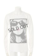 {SOLD}NO COMMENT PARIS ノーコメントパリ glamour rock girl ref` L/S{NC-LTM.GLAM19-WHT-AFA}