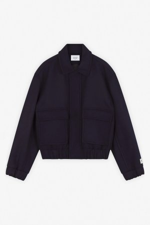 画像1: MAISON KITSUNE メゾンキツネ ウール ジャケット{-BDA}