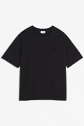 MAISON KITSUNE メゾンキツネ エンボス プロフィール フォックス オーバーサイズ Tシャツ{-BES}