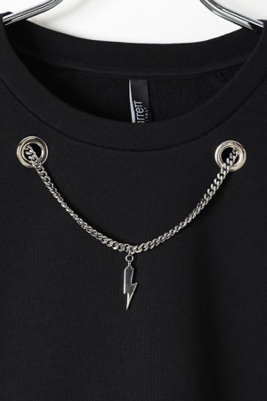 画像4: 【 30%OFF セール｜78,100円→54,670円】 Neil Barrett ニールバレット NECKLACE CHAIN LIGHTWEIGHT SWEATSHIRT{PBJS595E-N508S-2012-BJS}