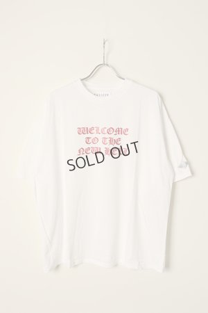 画像1: {SOLD}el conductorH コンダクター COTTON GLITTER PRINT T-SHIRT 'NEWHELL{-BCS}