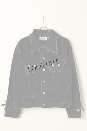 画像1: {SOLD}el conductorH コンダクター LACE UP SLEEVE DISTRESSED JEAN JKT{-BCS}