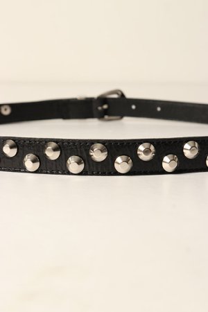 画像4: el conductorH コンダクター LEATHER TRAPEZOID STUDS BELT{-BDA}