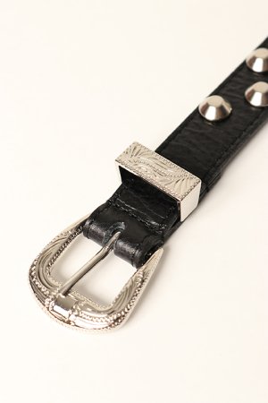 画像2: el conductorH コンダクター LEATHER TRAPEZOID STUDS BRACELET{-BDA}