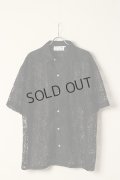 {SOLD}el conductorH コンダクター FLOWER LACE OPEN COLLAR SHORT SLEEVE SHIRT{-BDA}