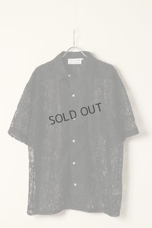 画像1: {SOLD}el conductorH コンダクター FLOWER LACE OPEN COLLAR SHORT SLEEVE SHIRT{-BDA}