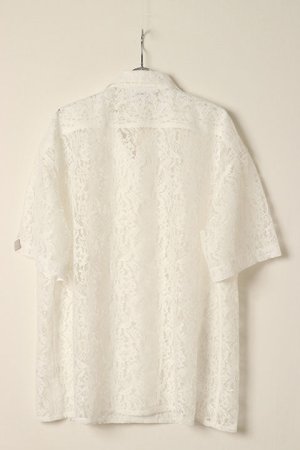 画像5: el conductorH コンダクター FLOWER LACE OPEN COLLAR SHORT SLEEVE SHIRT{-BDA}