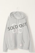 {SOLD}el conductorH コンダクター CORD EMBROIDERED COTTON HOODED SWEATER TEAM{-BDS}