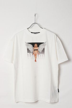 画像1: Palm Angels パームエンジェルス Pin up T-shirt{PMAA001S25JER00A0310-BES}