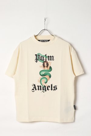 画像1: Palm Angels パームエンジェルス Pin up T-shirt{PMAA001S25JER0070B10-BES}